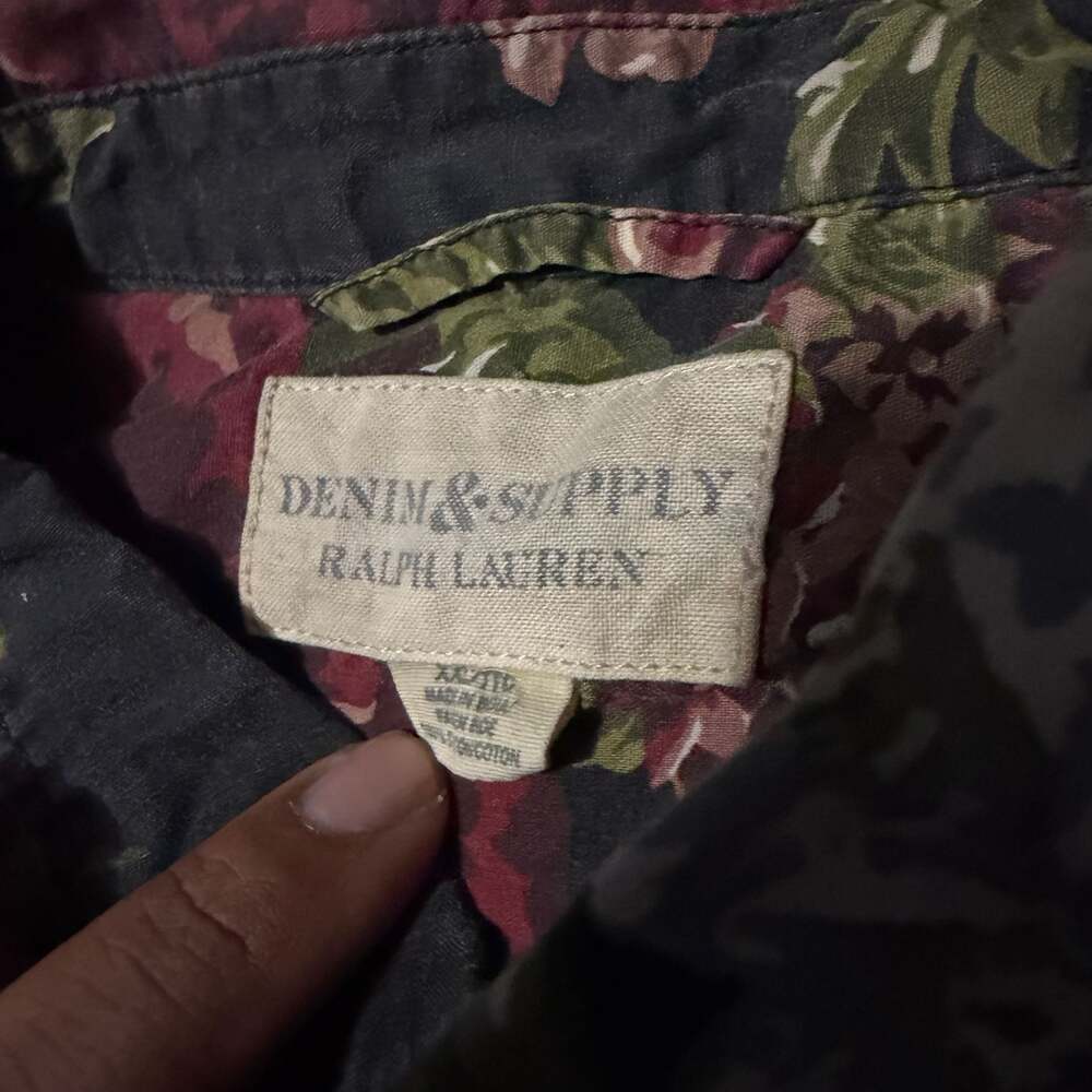 Denim & Supply Ralph Lauren Floral Short Sleeve Button Down Shirt XXL - Picture 4 of 9